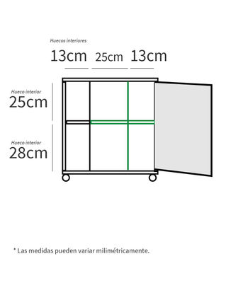 Mueble para tapar pie de lavabo Sintra acabado blanco, 64cm (alto) x 59cm - Foto 4