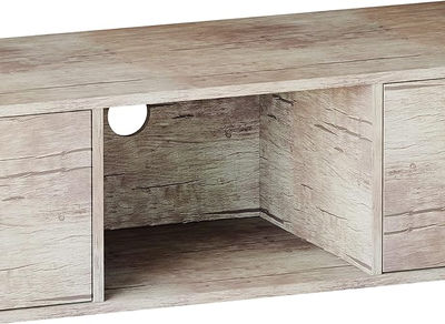 Mueble para television 124 x 40 x 50 cm, madera clara - Foto 4