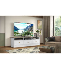 Mueble para televisión Md-Barbate en acabado blanco 49cm(alto) 136cm(ancho)