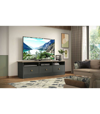 Mueble para televisión Md-Barbate en acabado gris 49cm(alto) 136cm(ancho)