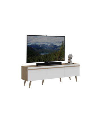 Mueble para televisión Md-Cabina en acabado blanco, 49cm(alto) 160cm(ancho) - Foto 2