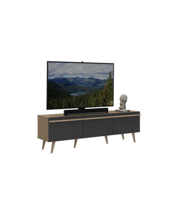 Mueble para televisión Md-Cabina en acabado gris 49cm(alto) 160cm(ancho) - Foto 3