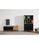 Mueble para televisión modelo Alcoy 2 puertas, 2 cajones acabado cera/negro, - Foto 3