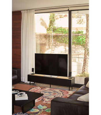 Mueble para televisión modelo Arista 1 puerta 2 cajones acabado negro, - Foto 3