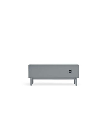 Mueble para televisión modelo Corvo 1 puerta 2 cajones acabado gris perla, - Foto 2