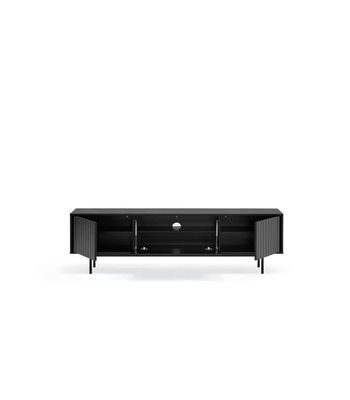 Mueble para televisión modelo Sierra 3 puertas acabado negro, 40cm(ancho) - Foto 3