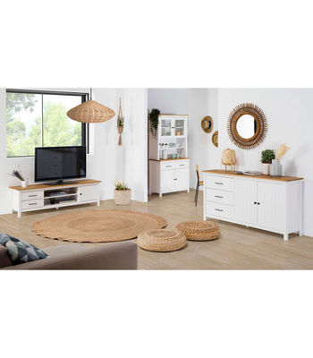 Mueble para TV Mariana acabado blanco, 47 cm(alto) 157 cm(ancho) 40 cm(largo) - Foto 2