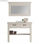 Mueble Recibidor Blanco Con Espejo De Pared Karen. 122,8x186x34,2 Cm. Consola - Foto 3