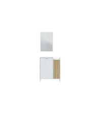 Mueble Recibidor Tempo acabado blanco artik y roble natur. 91 cm (alto) x 77 cm