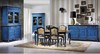 mueble rustico azul