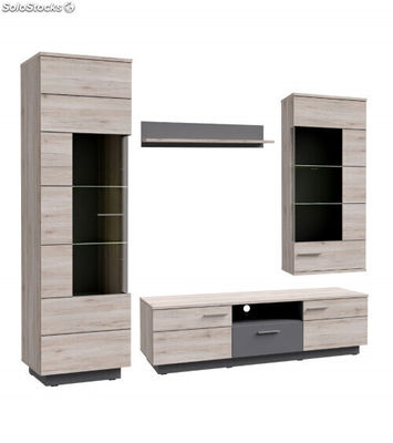 Mueble aparador de salón JELANI. 128,4x91,5x33,8 cm. Diseño