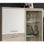 Mueble salón en color roble arena y blanco de 350 cm de ancho y 200 cm de alto. - 3