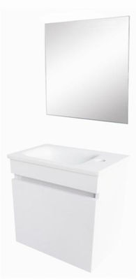 Mueble suspendido waterproof lk 40x22 cm+lavabo de resina+espejo 100% hidrofugo - Foto 2