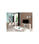 Mueble televisión 2 puertas en acabado blanco/roble 60 cm(alto)140 cm(ancho)40 - 1