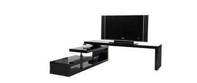 Mueble TV de diseño lacado negro giratorio MAX V2 - Foto 2