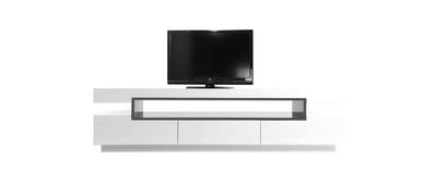 Mueble TV diseño lacado blanco LIVO