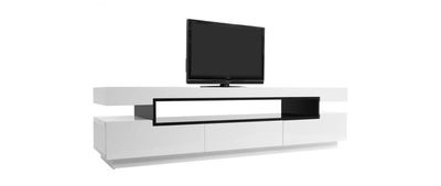 Mueble TV diseño lacado blanco LIVO - Foto 2