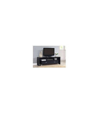 Mueble TV Kubox con dos cajones acabado negro, 51 cm(alto)150 cm(ancho)39