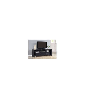 Mueble TV Kubox con dos cajones acabado negro, 51 cm(alto)150 cm(ancho)39