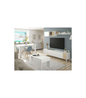 Mueble TV modelo Tempo en natur/blanco. 200 cm (Ancho) x 47 cm (Alto) x 40 cm - Foto 5