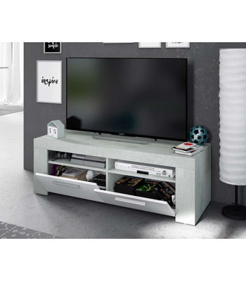 Mueble TV modelo Urbi en cemento y blanco Artik. 120 cm (Ancho) x 40 cm (Alto) x - Foto 4