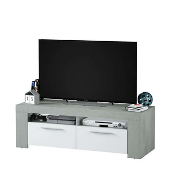 Mueble TV modelo Urbi en cemento y blanco Artik. 120 cm (Ancho) x 40 cm (Alto) x - Foto 3