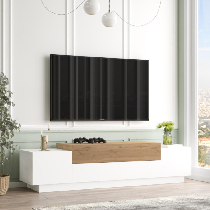 Mueble TV 120 cm KAREN rústico moderno