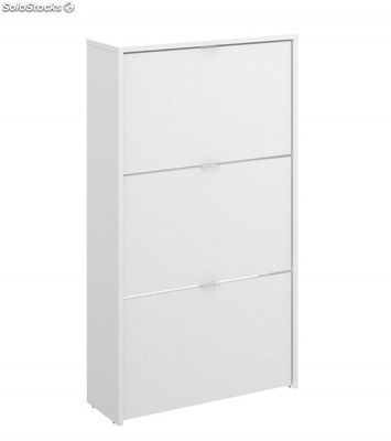 Mueble Zapatero Blanco 3 Puertas Max. Zapatero Para 18 Zapatos. Armario Zapadero