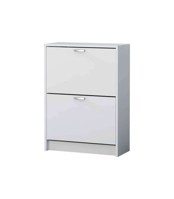 Mueble Zapatero Manila con 2 trampones en blanco. 60 cm(ancho) 81.6 cm(altura)