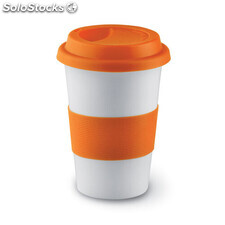 Mug céramique avec silicone orange MIMO7683-10