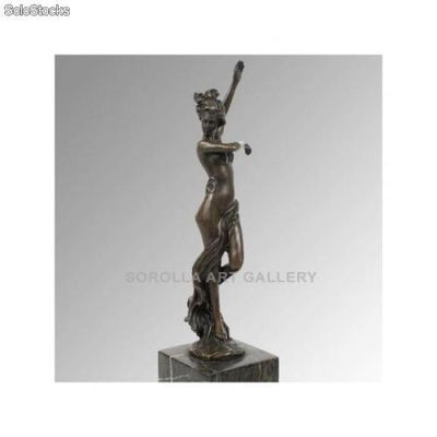 Mujer desnuda danzando | bronces en bronce