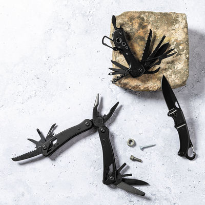 Multiherramienta con accesorios en acero inox de acabado negro - Foto 4