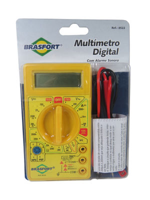 Multímetro Digital C/ Alarme Sonoro Multiteste Brasfort 8522 - Foto 2