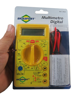 Multímetro Digital C/ Alarme Sonoro Multiteste Brasfort 8522 - Foto 3