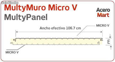 MultyMuro MultyPanel Ternium - Panel Aislado MultyMuro Micro v - Mesa - Foto 3