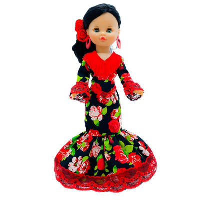 Muñeca colección Sintra original 40 cm 100% vinilo con vestido estampado