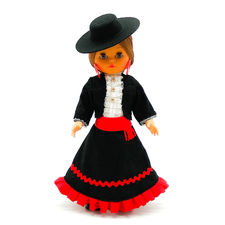 Muñeca regional Cordobesa Folk Artesanía original colección 35 cm. vestido