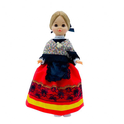 Muñeca Sintra regional Cacereña Folk Artesanía original colección 40 cm. vestido