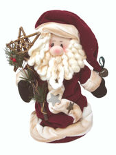 Muñeco figura santa claus papa noel navidad christmas con cascabel sonido
