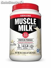 Muscle Milk Genuine Protein Powder, Vanilla Crème, 32g Protein, 2.47 Pound