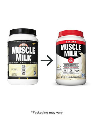 Muscle Milk Genuine Protein Powder, Vanilla Crème, 32g Protein, 2.47 Pound - Foto 2