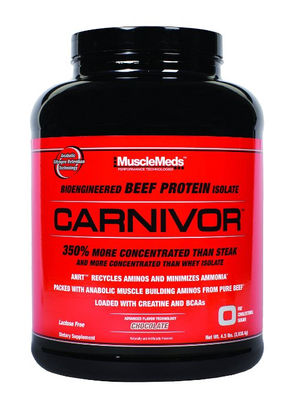 MuscleMeds Carnivor Beef Protein Isolate Powder, Chocolate, 56 Servings