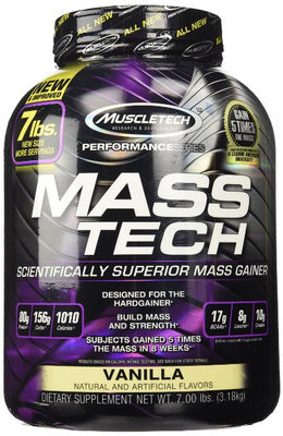 MuscleTech Mass-Tech Advanced Muscle Mass Gainer - Vanilla - 7 lbs