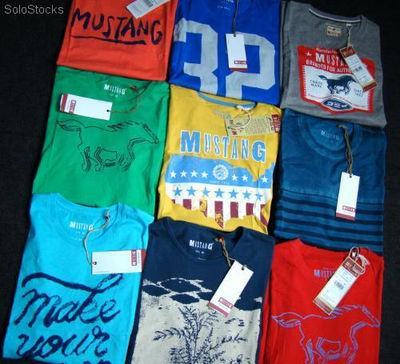 Mustang jeans t-shirty polo nowe modele 2013 2014 outlet stock Hurt