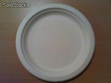 naczynia jednorazowe ekologiczne jadalne talerze talerzyki otrębowe trzcinowe - Zdjęcie 2