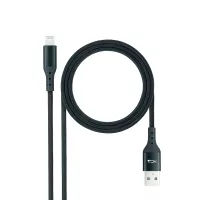 Nanocable Cable Lightining-USB A-M, Negro, 1 M