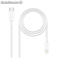 Nanocable Cable Lightning a USB-C 0,5 metros