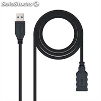 Nanocable Cable usb 3.0 Tipo a-m-a-h Negro 3.0 m