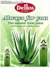 Napoje Aloesowe Dellos w butelkach 500 ml.