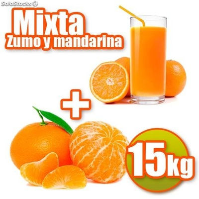 Naranjas para zumo y mandarina 15kg